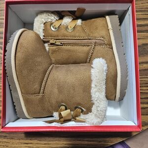 Hot Cakes Tan Toddler Boots